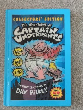 The Adventures of Captain Underpants Kids Book - Bright Blue Collector's Edition